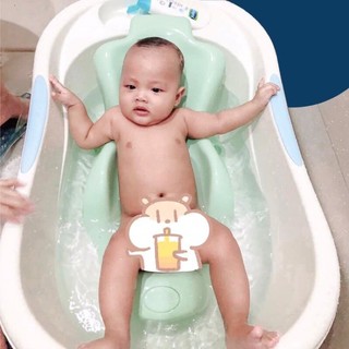 Chậu tắm cho bé notoro inochi nhật bản loại lớn có tay nắm giúp bé thoải mái vẫy vùng
