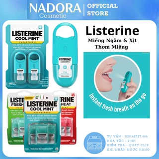 [Các Loại] Miếng Ngậm & Xịt Thơm miệng Listerine