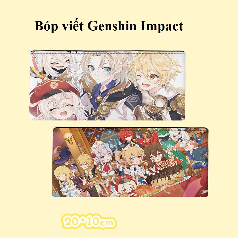Genshin Impact | Bóp đựng viết / Hộp bút / Bóp bút (sẵn)