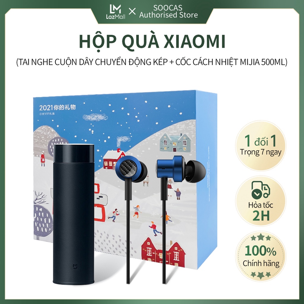 Cốc giữ nhiệt Xiaomi Mijia, mua cốc giữ nhiệt và gửi tai nghe thể thao chống thấm nước trong tai