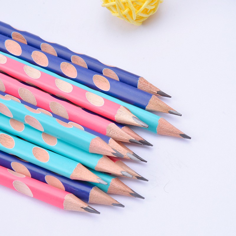 Hộp 12 cây bút chì 2B có định vị tay cầm giúp trẻ tập viết