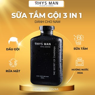 Sữa tắm gội nam RHYS MAN hương nước hoa 3 in 1 Rhys Legend 350ml