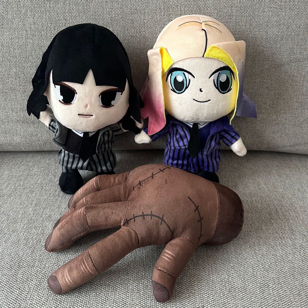 LAHOMIA Búp bê nhồi bông Wednesday Addams dùng làm quà tặng