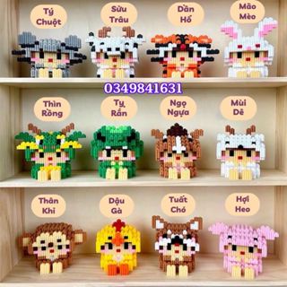 Mô hình lắp ráp lego 12 con giáp chọn mẫu