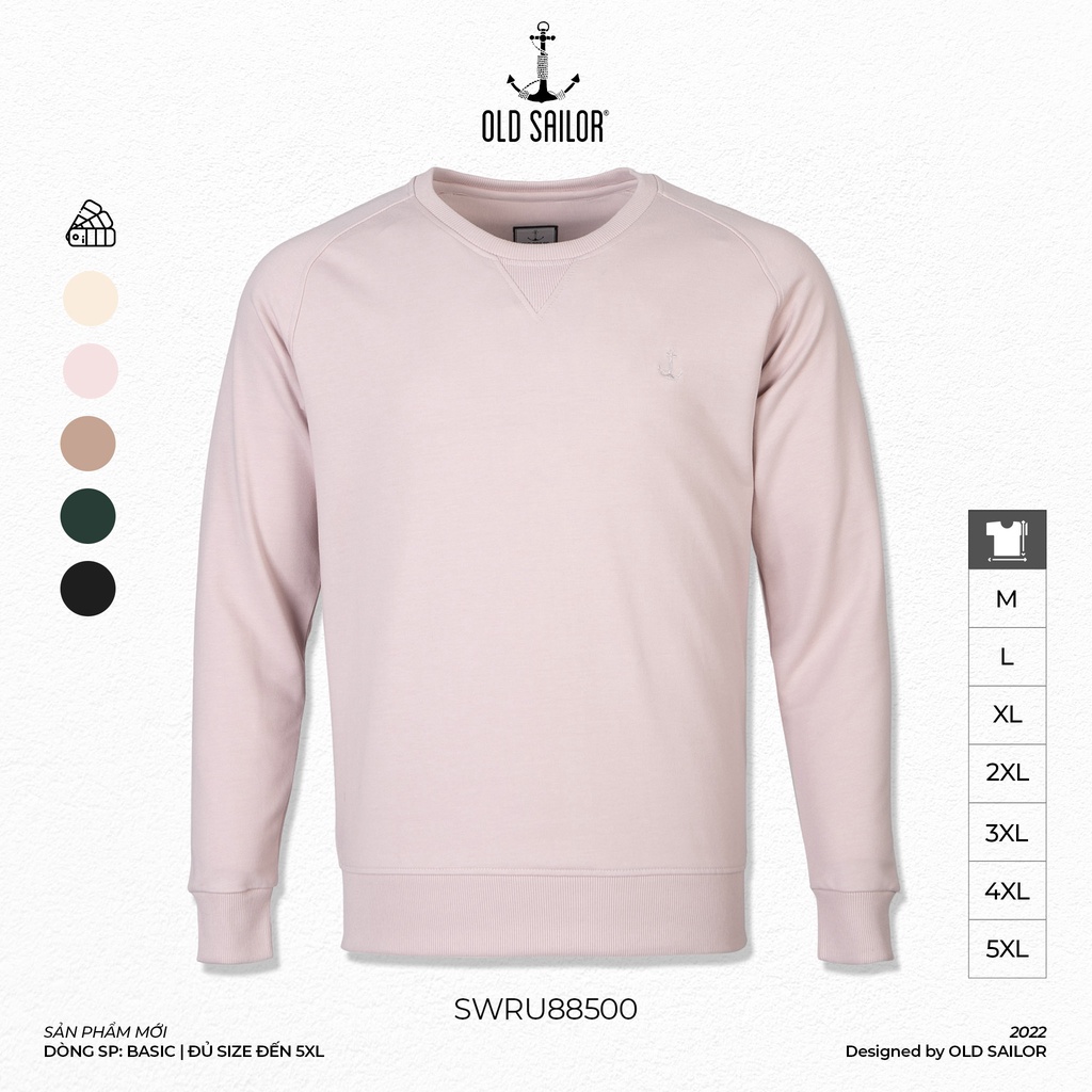 Áo Sweater Nỉ OLD SAILOR Áo Khoác Tay Dài Giữ Nhiệt Chất Nỉ Dày Dặn Big Size