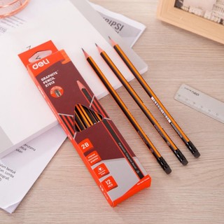 3 CÂY Bút chì 2B Deli 37013 / 37015