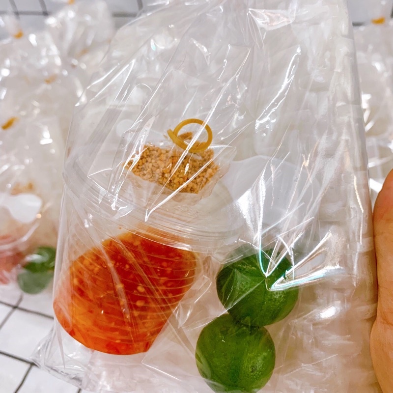 Bánh tráng phơi sương sốt sate ớt rim