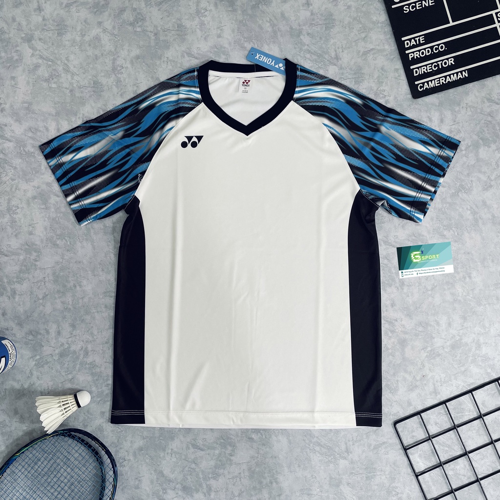 ÁO CẦU LÔNG TRẮNG YONEX - Hàng Cao Cấp Mặc Thoáng Mát