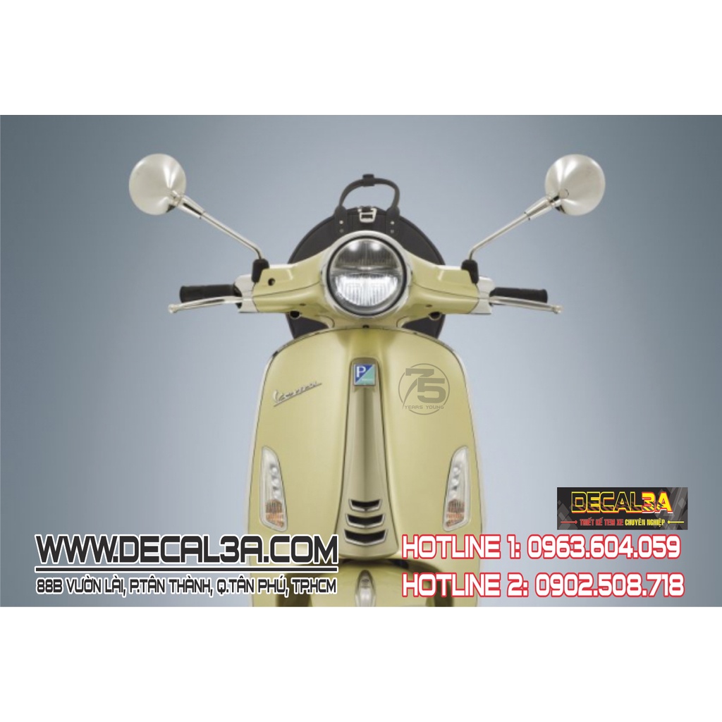 TEM VESPA 2014 KỈ NIỆM 75 YEARS YOUNG