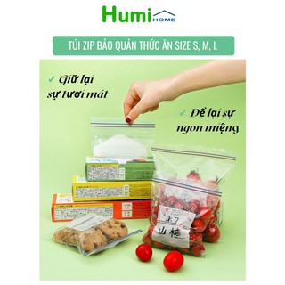 Túi zip đựng thực phẩm, túi zipper bảo quản thưc phẩm, túi đựng thực phẩm an toàn tiện dụng phong cách nhật bản