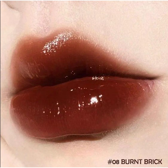 Son Tint Bóng Lilybyred Glassy Layer Fixing Tint Màu 08 Burnt Brick Đỏ Nâu Gạch CHÍNH HÃNG