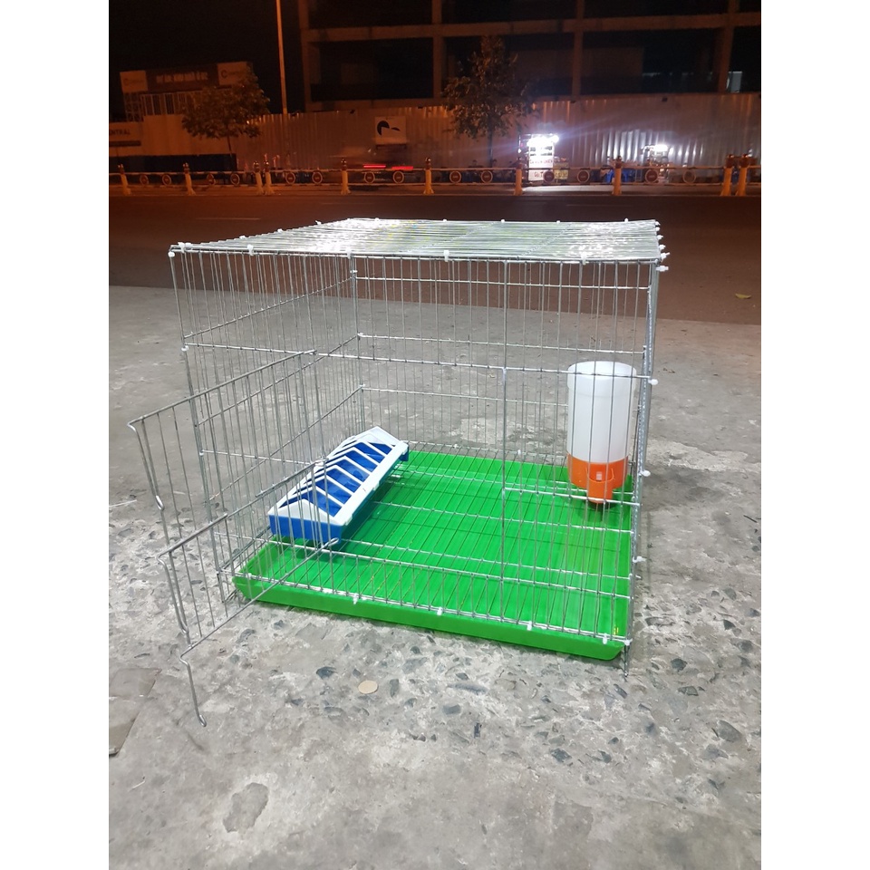 Chuồng úm gà con 50 vuông nan khít cửa mở (Đơn giá chuồng)