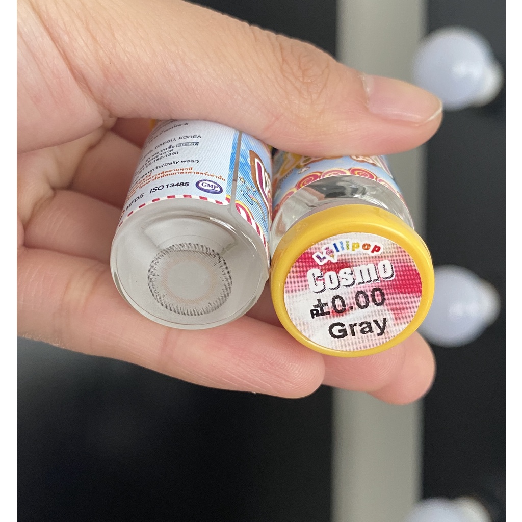 Lens Mắt Kính Áp Tròng Lollipop Giãn Nhẹ Không Độ Tự Nhiên Trong Veo chính Hãng Thái Lan