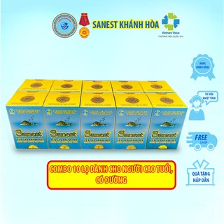 [Combo 10 lọ có đường] Nước Yến sào Khánh Hòa Sanest Người Cao Tuổi- Lọ 70ml