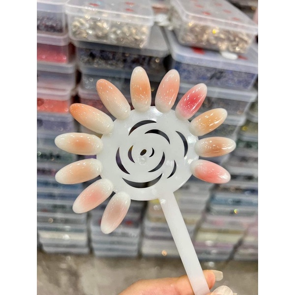 Bột nén màu ombre nail siêu hot khay 25 màu