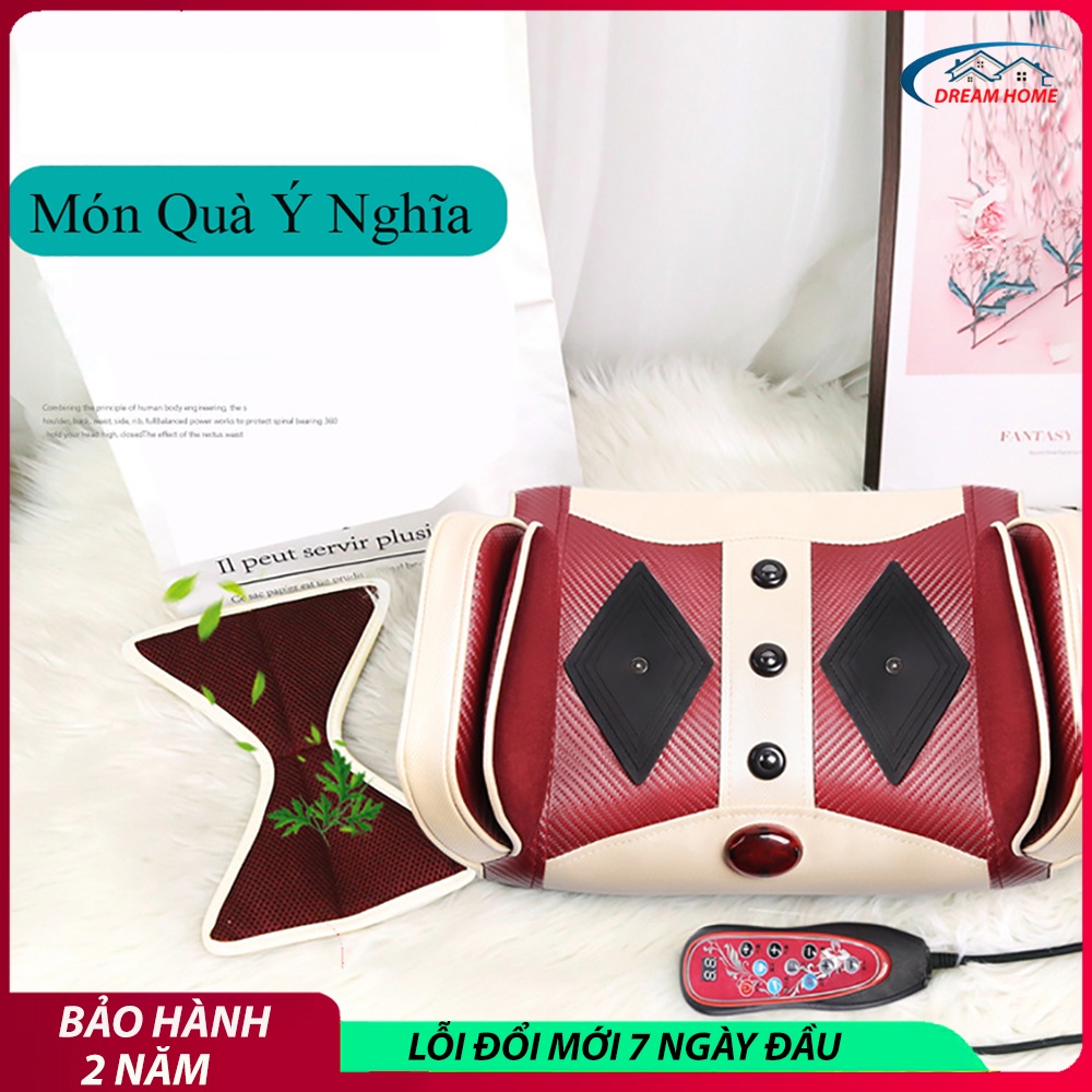 Máy massage lưng cột sống toàn thân cao cấp có rung, túi khí, xung điện hỗ trợ giảm đau trị liệu. Bảo hành 2 năm.