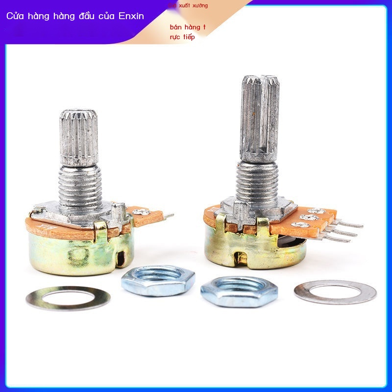 WH148 Chiết áp đơn tay cầm ngắn tay cầm dài B1k2k5k10k50k100k200k250k500k 1M