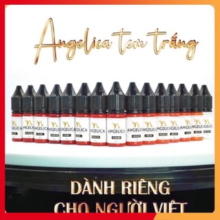 Mực angelica tem trắng phun xăm thẩm mỹ siêu bong đậm 10 ml - mực nga chính hãng