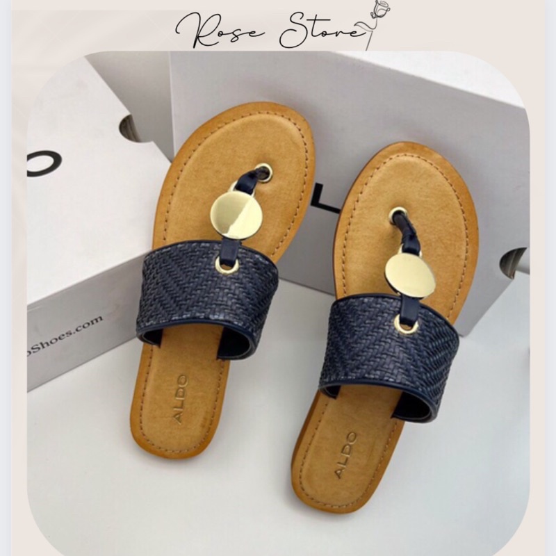 SANDAL ALDO FULL BOX XỎ NGÓN ĐẾ BỆT SANG XỊN THỜI TRANG MÙA HÈ