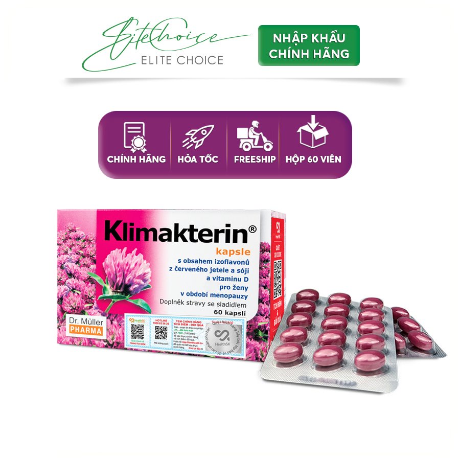 Viên nội tiết tố nữ Dr.Muller Klimakterin hộp 60 viên - tăng Estrogen và cải thiện nội tiết tố nữ