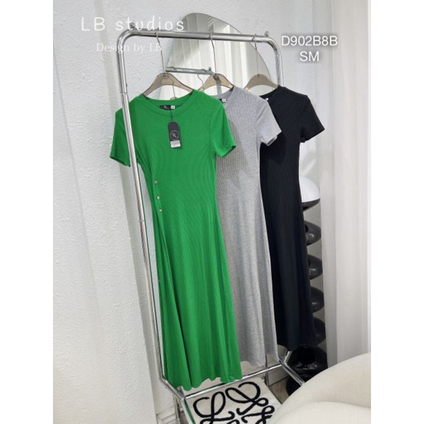 Đầm Thun Suông Nhún Eo ,Đầm Nữ Body Cộc Tay Dáng Dài Xẻ Tà Cotton Trơn Cao Cấp