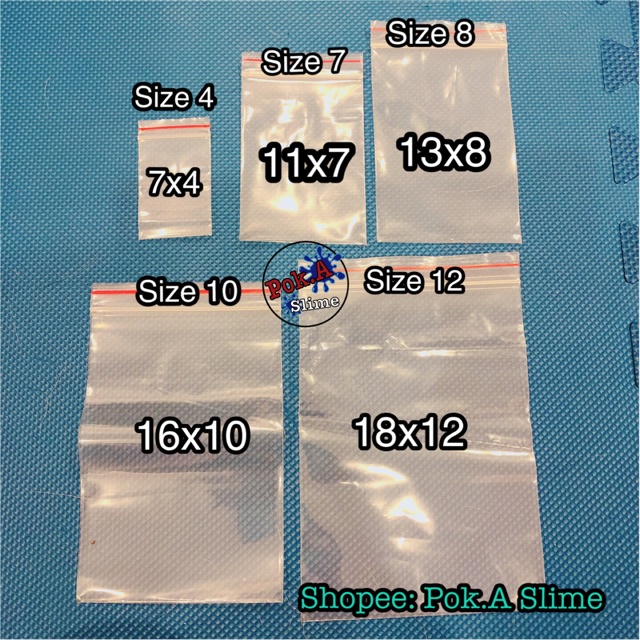 Túi zip nhiều size (100g)