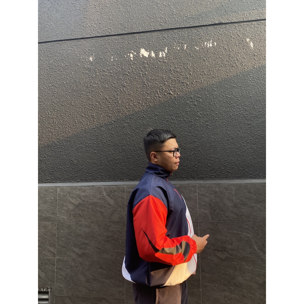 Áo Khoác Jacket Nike Vintage Vải Cao Cấp 2 Lớp Dày Dặn