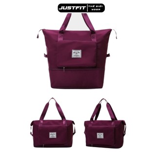Túi du lịch đa năng JUSTFIT nam nữ cỡ lớn 2 tầng đựng mỹ phẩm, đồ cá nhân có ngăn để giày chống nước