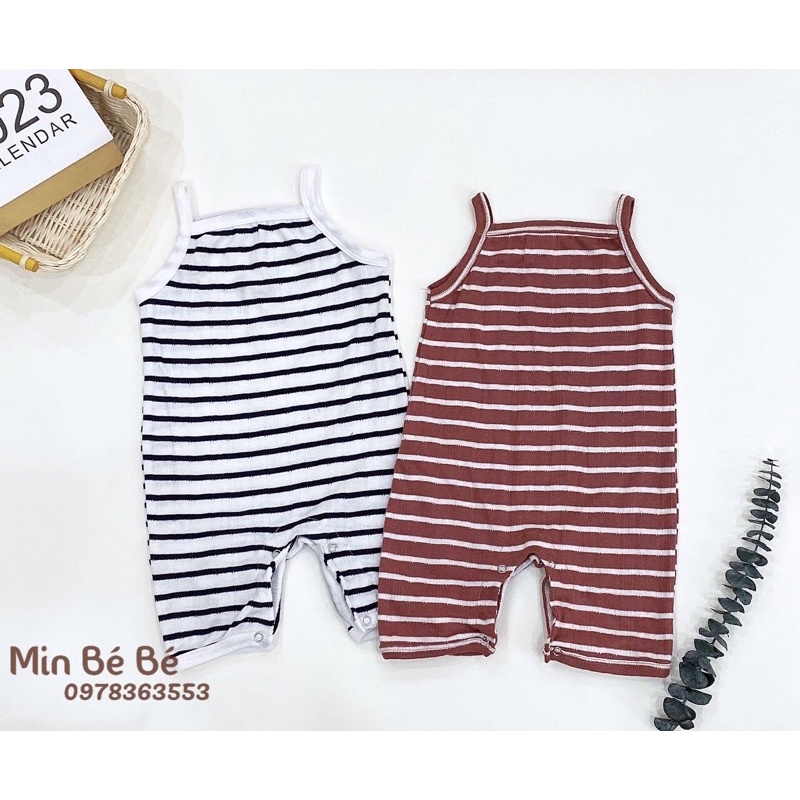Bộ áo liền quần đùi hai dây cho bé gái - vải thoáng khí
