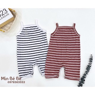 Bộ áo liền quần đùi hai dây cho bé gái - vải thoáng khí