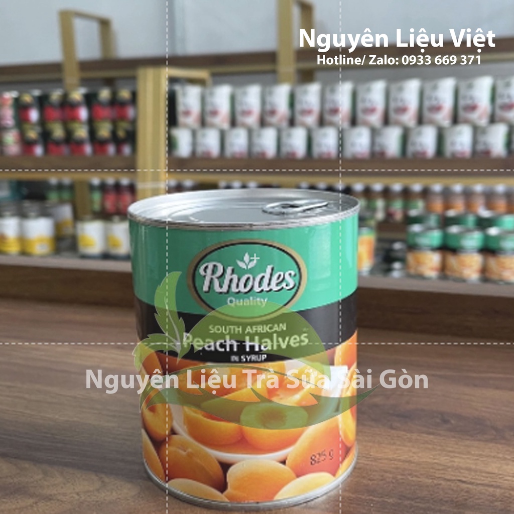 Đào Ngâm Rhodes 820Gr