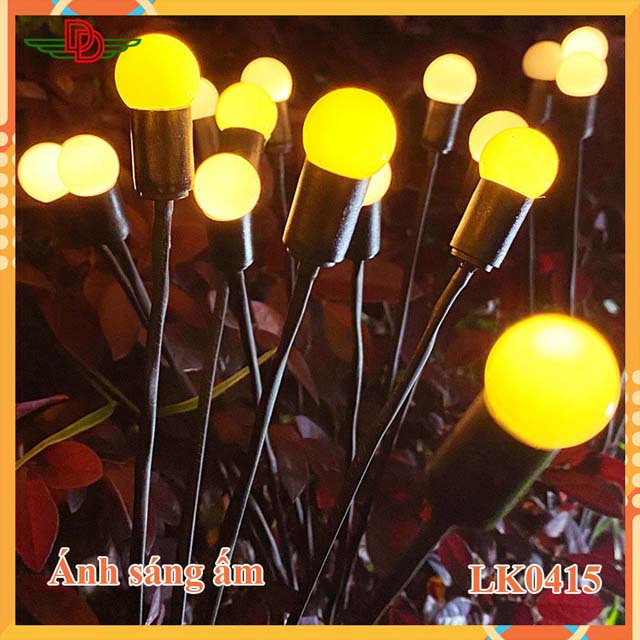 Đèn Đom Đóm Năng Lượng Mặt Trời - ánh trắng và ánh sáng vàng- lk0415-6 heads