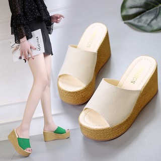 Dép nữ đế xuồng quai ngang thời trang hàn quốc