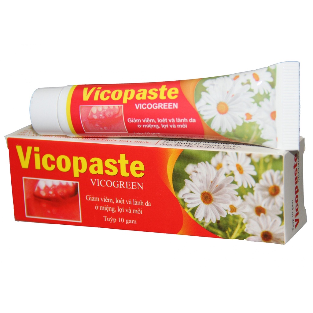 VICOPASTE & GEL CHẤM LỞ MIỆNG, NHIỆT MIỆNG