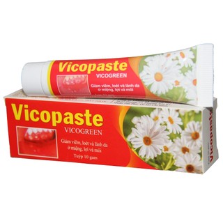Vicopaste & gel chấm lở miệng, nhiệt miệng