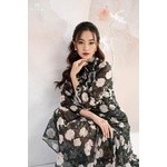 Vải Tơ Óng Hoa Trắng