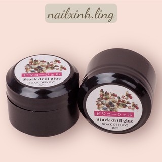 Keo đính đá nail stuck drill gel 8ml - gel gắn đá chuyên dụng cho dân làm móng / gel đính đá chính hãng 8ml rất chắc