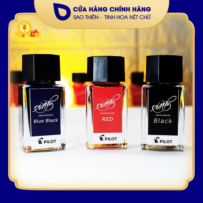 Mực nhật ink pilot 15ml, mực cao cấp, mực bút máy calligraphy, vbig