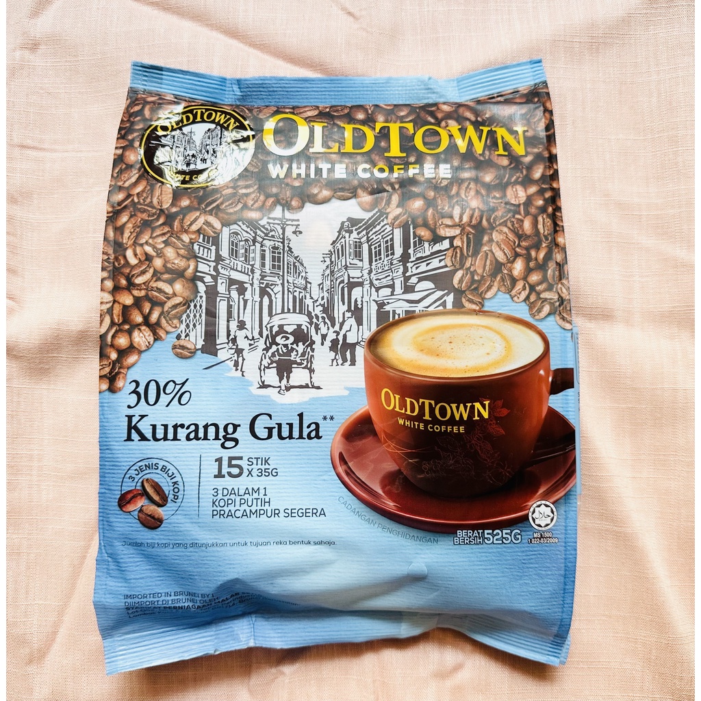 Cà phê trắng hòa tan 3 in 1 Oldtown Lesssugar - Ít đường