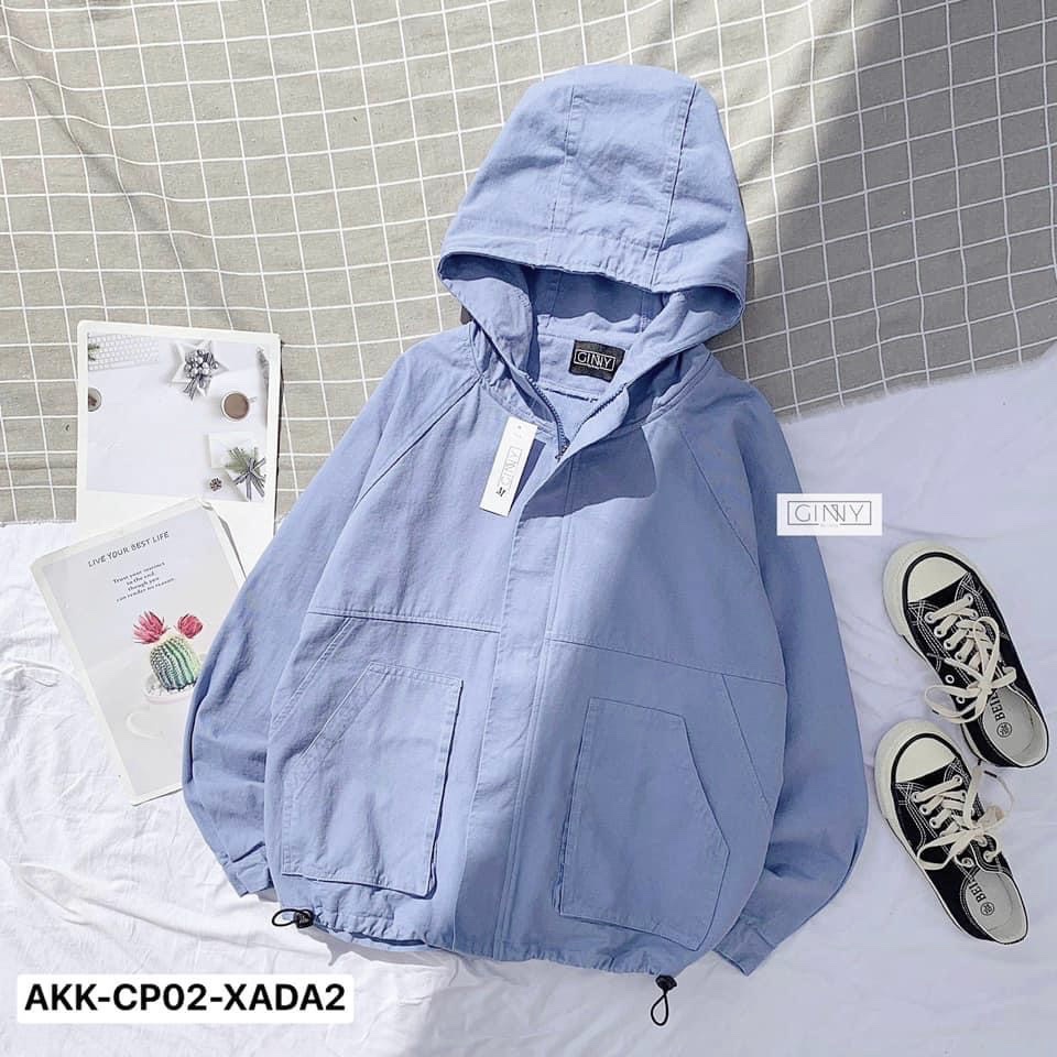 Áo Khoác Kaki  Wash Leo | Có Nón | GinStore