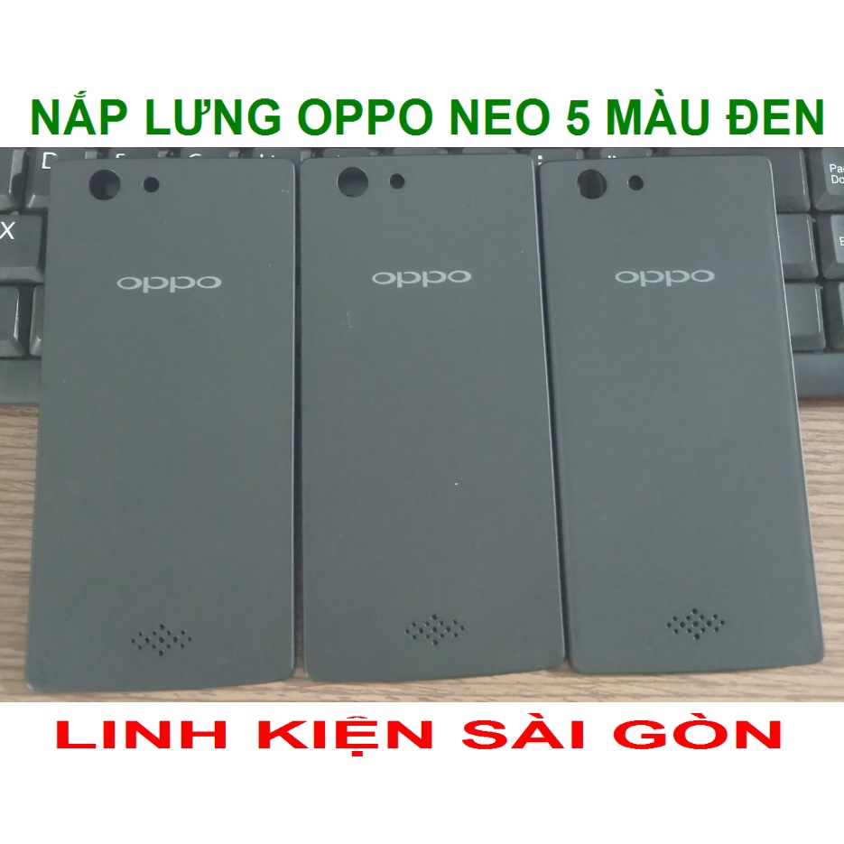 NẮP LƯNG OPPO NEO 5 MÀU ĐEN