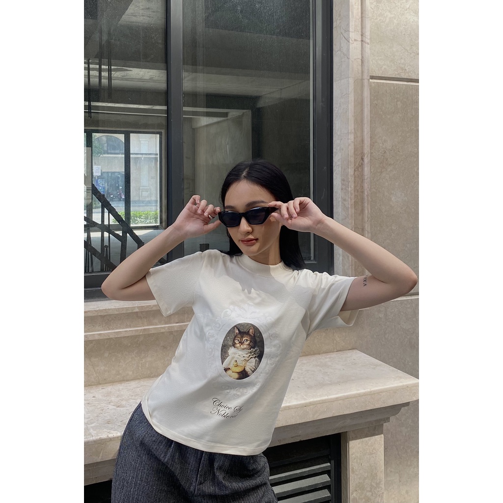 Áo Thun BabyTee In Hình Miêu 23 Quý Tộc Thun CHOICE.SG Cotton 100% Chiều BabyTee-TOP X