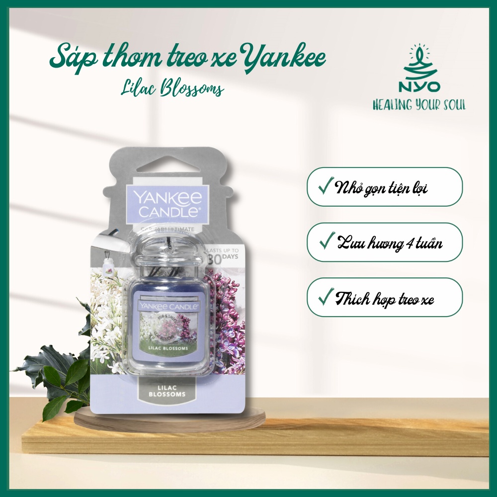 Sáp thơm treo xe hương Hoa Tử Đinh Hương – Lilac Blossoms – Yankee Candle