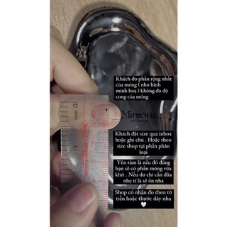 [ NAILBOX ] Mắt mèo hồng vẽ sò charm trai