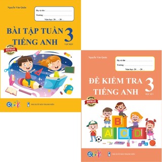 Sách- Combo Bài tập tuần và đề kiểm tra Tiếng Anh 3 tập 1