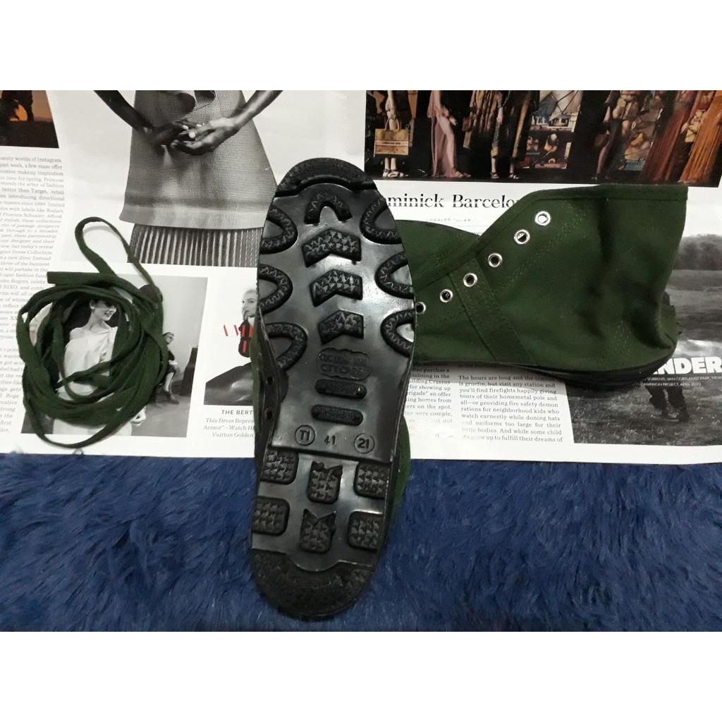 Giày vải lao động màu xanh- Hàng zin chuẩn cấp phát