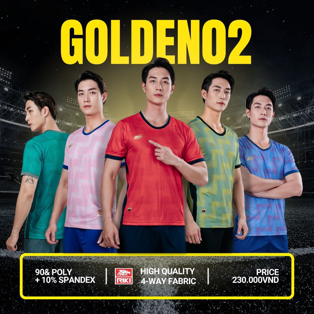 Bộ Đá Banh Không Logo GOLDEN 2 Chính Hãng, Hàng Cao Cấp