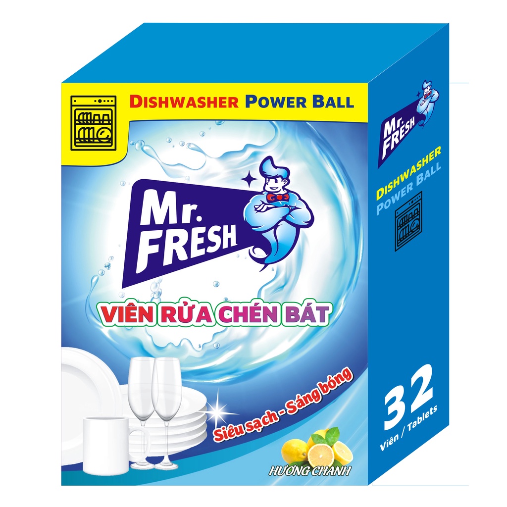 Viên rửa chén bát chuyên dụng cho máy rửa bát Mr.Fresh Hando