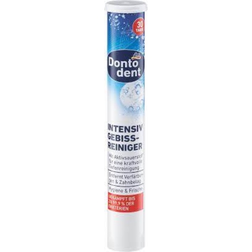 DONTODENT VIÊN SỦI LÀM SẠCH RĂNG GIẢ & NIỀNG RĂNG THÁO RỜI