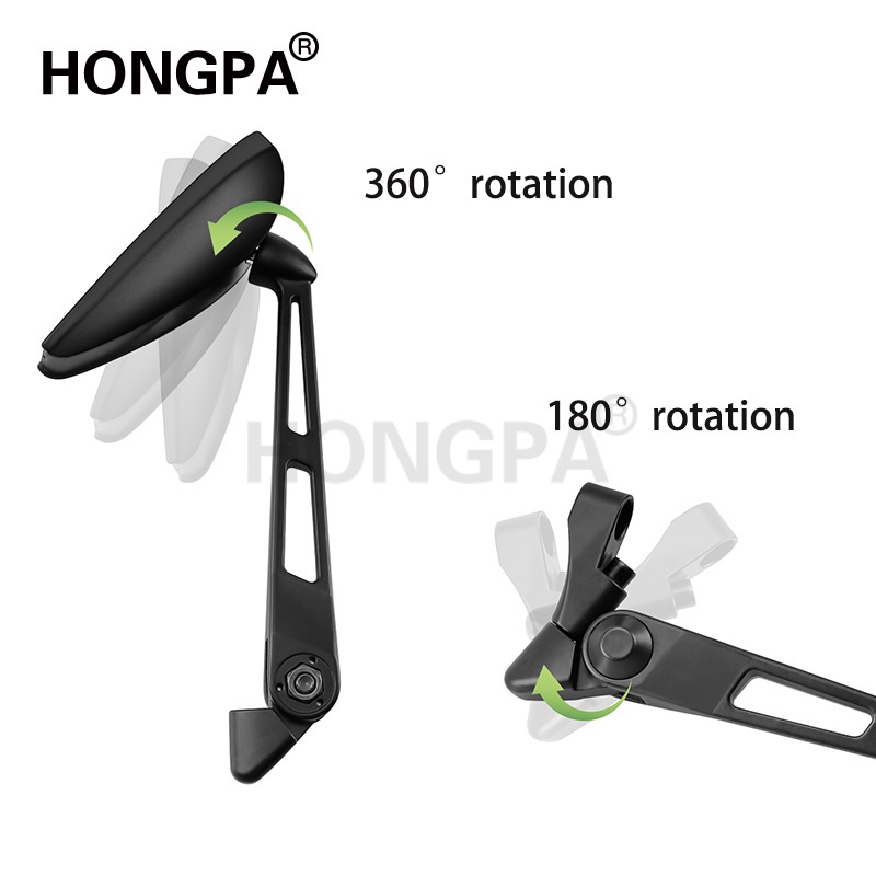 Gương Chiếu Hậu Bằng Nhôm Chống Lóa Màu Xanh Dương / Tím Thông Dụng Gắn Tay Lái Xe Máy